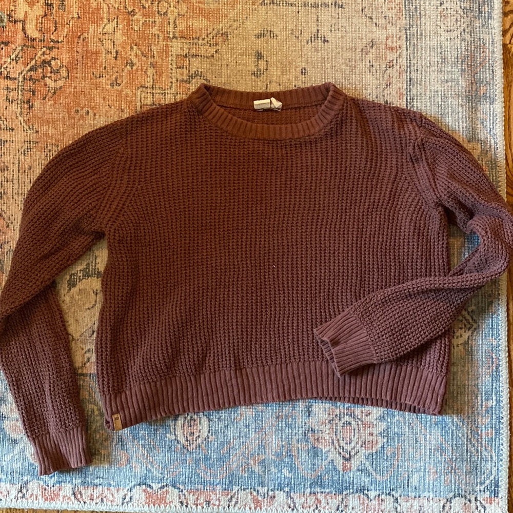 Waffleknit sweater